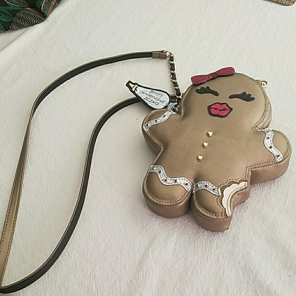 betsey johnson gingerbread purse